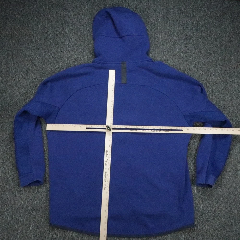 Nike Hoodie Mens XXL Blue Tech Windrunner Full Zip Pockets Athletic 2XL *